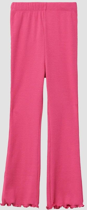 Legging - Geribd - Katoenmix - Met All-over Print - Hoge Elastische Tailleband