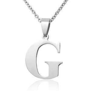 Montebello Ketting Letter G - 316L Staal - Alfabet - 20x30mm - 50cm