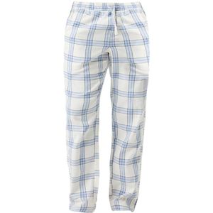Björn Borg heren core flannel pyjamabroek lumber check wit & blauw