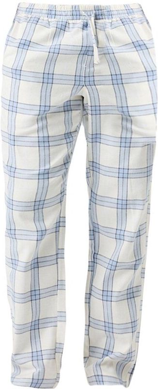 Björn Borg heren core flannel pyjamabroek lumber check wit & blauw