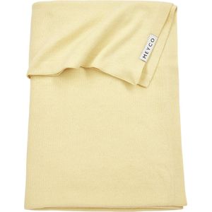 Meyco Baby Knit Basic ledikant deken - soft yellow - 100x150cm