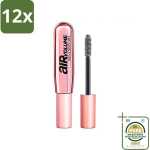 L'Oréal Paris - Mascara - Air Mega Volume - Zwart - 8,7 ml - Voordeelverpakking - 12 stuks - Volume - L'Oréal Paris
