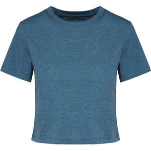 PROACT® Triblend dames croptop PA4022 - Duck Blue Heather - M