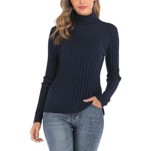 Dames Turtleneck Gebreid Pullover - Winterse Warmte en Chic Comfort