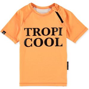 Beach & Bandits - UV-zwemshirt voor kinderen - UPF50+ - Korte mouw - Tropicool - Papaya - maat 128-134cm