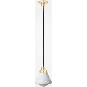 Art Deco Trade - Hanglamp aan snoer Luxe School Small 20's Messing