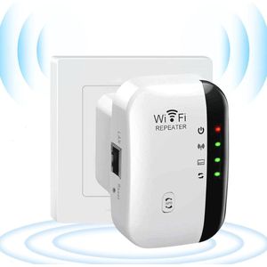 Wifi-versterker 300 Mbps | Wifi Range Extender met Ethernet-poort | Draadloze Bereikvergroter 2,4 GHz