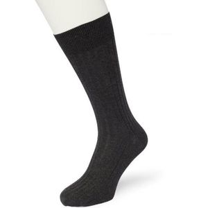 Bonnie Doon Tencel Rib Sokken Heren Grijs maat 39/42 - Licht, Ademend, Soepel - Zeer Comfortabel en Zacht - Zakken niet af - Zakelijke sokken - Business Line - Antibacteriële Werking - Milieubewust - Antra Melange - BL202103.120