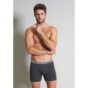 BALDESSARINI heren boxer normale lengte (3-pack) - donkergroen melange