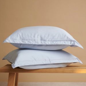 Coco & Cici TENCEL - Twill Kussensloop Lichtblauw 60x70 zonder volant