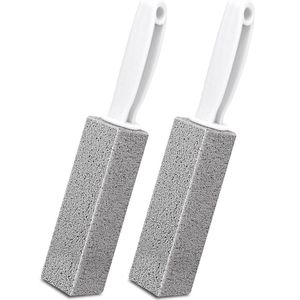 Puimsteen voor WC en Eelt - 2 stuks - Schoonmaak en Voet - met Handvat - Verwijdert kalk en eelt