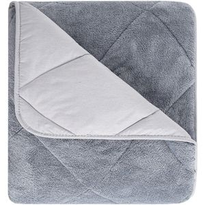 Dekbed zonder overtrek - Grijs - 200x200 cm - Tweepersoons - 2 in 1 Dekbed - Teddy - Zacht & Hypoallergeen - 4 Seizoenen - Dubbelzijdig - Wasbaar - Ultra Soft - De Linde Home