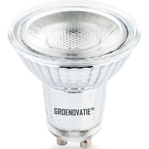 Groenovatie LED Spot COB - GU10 Fitting - Glas - 5W - Warm Wit - 830 - Dimbaar