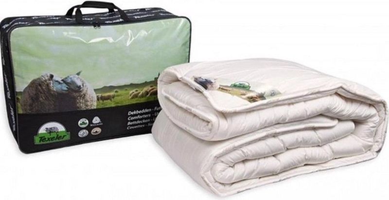 Texeler - All Year Dekbed - Wit - 100% Scheerwol - 600 Gram