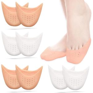 Jhubers Goods -Teenbeschermers Siliconen Gel Teenkapjes Ballet Puntschoenen Hoge Hak - 4 paar - Herbruikbaar, Antislip, Ademend - Voorkomt Wrijving - Harloop en Dans.