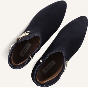 Notre-V 8558 Enkellaarsjes - Enkelboots met rits - Dames - Blauw - Maat 36