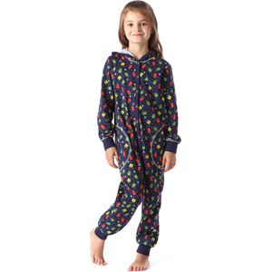 Merry Style Kinder Pyjama - ronde hals - lange mouwen - lange broek met zakken - Katoen - MS-MS10-223-PJ - Marine Geschenke - 122-128