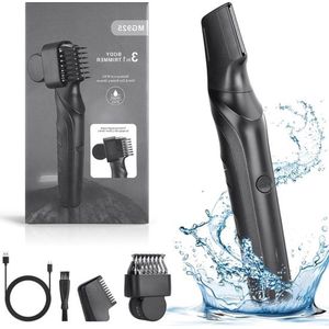 3-in-1 Elektrische Body Hair Trimmer - IPX5 Waterdicht - Nat en Droog - Oplaadbaar - Private Part & Schaamhaartrimmer - Mannen