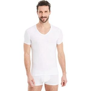 Heren onderhemd korte mouwen V-hals micro-vezel voor mannen