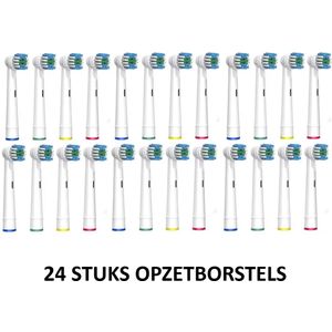 24 stuks- Universele Opzetborstels/Opzetstukjes- Vernieuwde technologie -Geschikt voor Oral-B /Braun elektrische tandenborstels- Zachte borstels - Underdog Tech