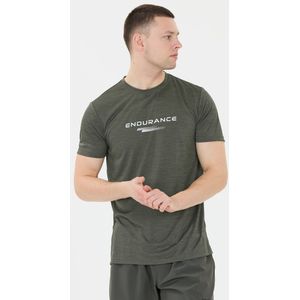 ENDURANCE - Portofino S/S Performance Tee - Sportshirt - Olijfgroen