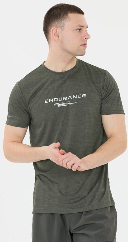 ENDURANCE - Portofino S/S Performance Tee - Sportshirt - Olijfgroen