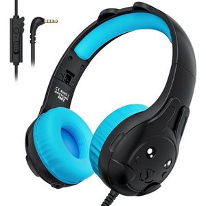 Solacis Koptelefoon kinderen met draad - Koptelefoon kind - Koptelefoon met kabel - Verstelbaar - Volumebegrenzer - Must have voor uw kind!