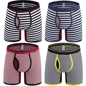 Heren Boxerslips met Open Fly - Ademend en Comfortabel Katoenen Multi Pack