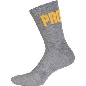 Nalini - Unisex - Fietssokken Winter - Warme Wielrensokken - Thermo - Grijs - Oranje - BLUSOCKS(19) - S/M