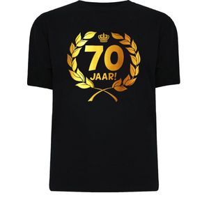 Gouden Krans T-Shirt - 70 jaar (maat xl)