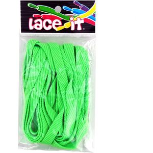 schoenveter-lacy-fluo green 120 cm land 8 mm breed