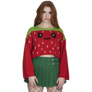 Banned - Kamiko Gebreide trui - L - Rood