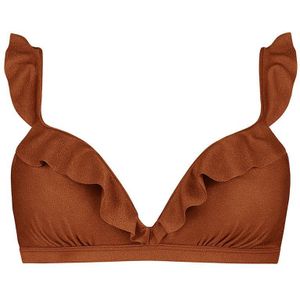 Beachlife Bikinitop Ruffles - Spice Shimmer - Maat 36C