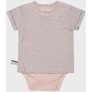 Baby T-shirt met korte mouwen OrganicEra Organic Baby S/S T-shirt body gestreept