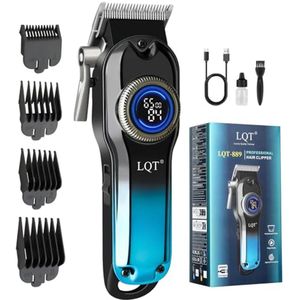 Professionele Draadloze Tondeuse en Lichaamshaartrimmer voor Mannen met LED-Display