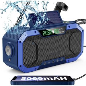 Noodradio - SCR2010 - Noodradio Op Batterijen - Multifunctioneel - Met Bluetooth en 5000mAh Powerbank