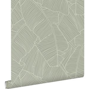 ESTAhome behang bladeren mintgroen - 53 cm x 10.05 m - 130934