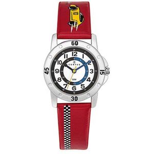 Certus-Kinderhorloge-Rood lederen band-Race auto.
