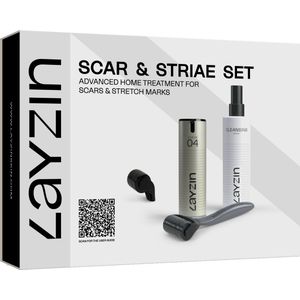 LAYZIN - Litteken en Striae Microneedling - 2 Rollerkoppen SET - Vermindert Acne Littekens - Stimuleert Huidvernieuwing
