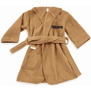 Badjasje sand met geborduurde naam 0-12 mnd.