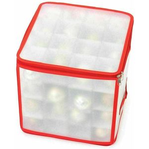 Kerstballen opruimen/opbergen opbergbox voor 64 kerstballen - opvouwbaar - kerstballen boxen/dozen