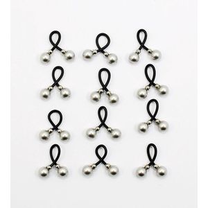 Haar binders met Swarovski Parels  licht grijs