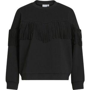 VILA - VIREFLECT O-NECK FRINGE SWEATSHIRT/R - Dames - Sweaters