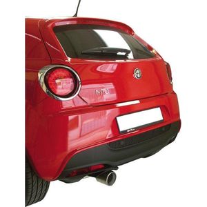 InoXcar 100% RVS Sportuitlaat passend voor Alfa Romeo Mito 1.4TB MultiAir (135pk) 2010- 102mm