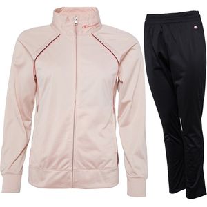 2 delige champion performance trainingspak dames zwart met roze maat S/M