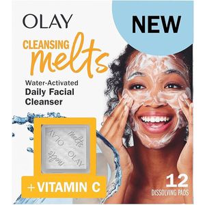 Olay - Cleansing Melts + Vitamin C - Face Cleanser - Tones and Refreshes Skin
