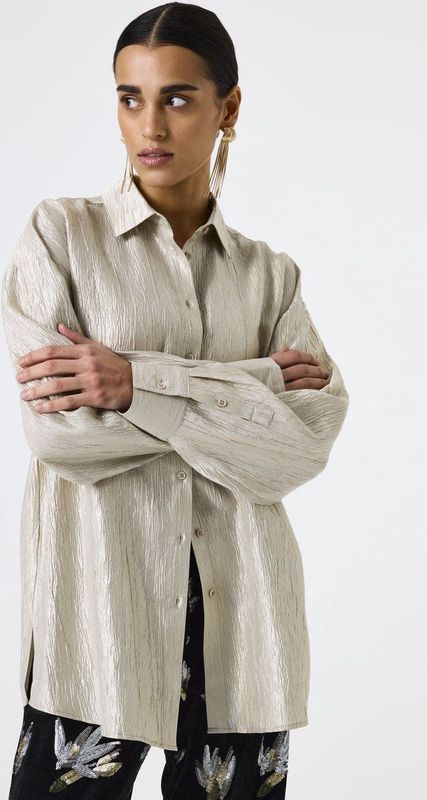 GARCIA - Effen Blouse - Geel - Lange Mouw