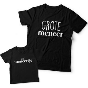 Matching shirts Vader & Zoon | Klein meneertje | Papa maat S & Zoon maat 92