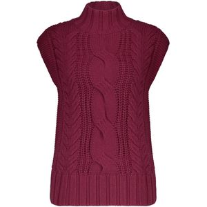 Red Button Trui Sleeveless Cable Srb4638 Ruby Dames Maat - M