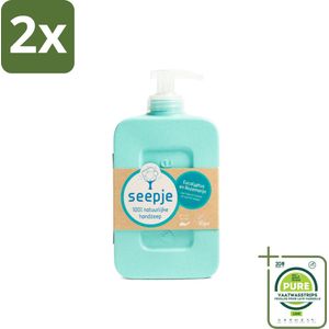 Seepje - Handzeep - Eucalyptus met Rozemarijn - 300 ml - Antiseptische Geur - Voordeelverpakking - 2 stuks - Handzeep - Eucalyptus